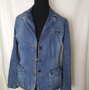New York & Company Denim Jean Jacket Size 12